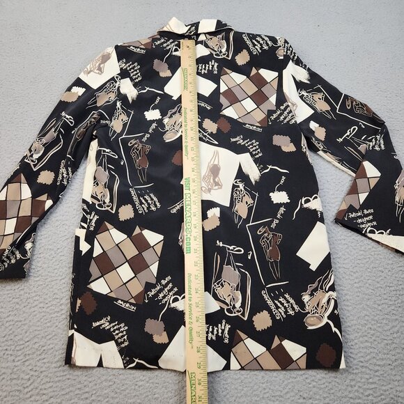 Women's Vintage Oversized Blazer Jacket Small 80’s Designer Statement Minimalist - Picture 6 of 11